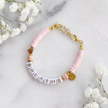 Load image into Gallery viewer, The Rosy Redhead Cute Positive Reminder Bracelet Accessory Breathe Pink