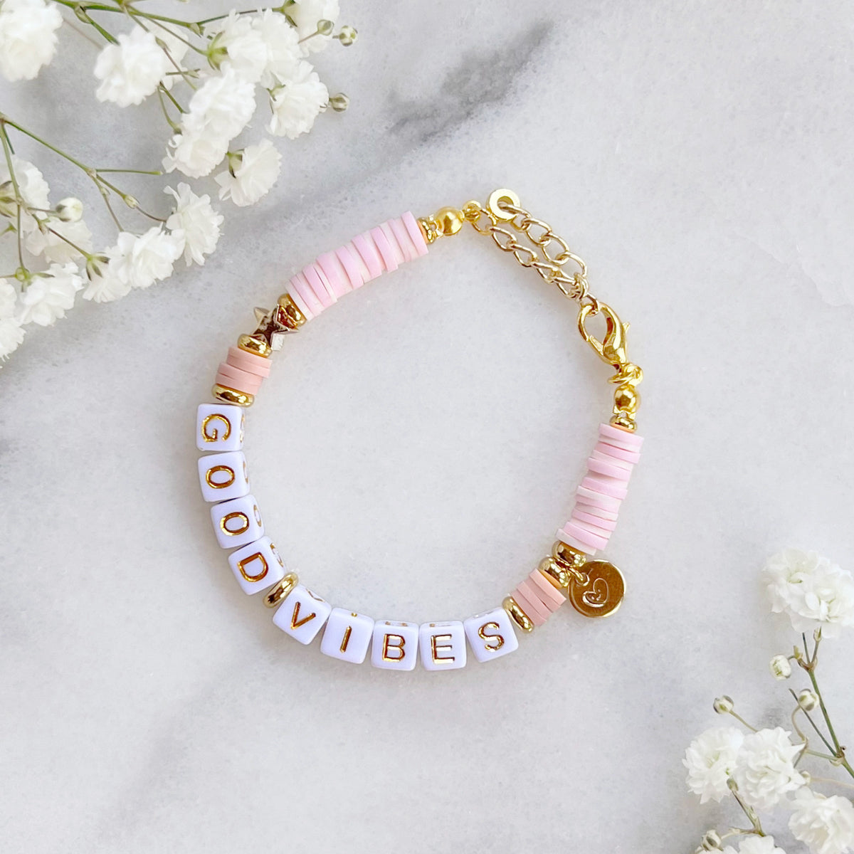 The Rosy Redhead BRACELET ACCESSORY: Good Vibes