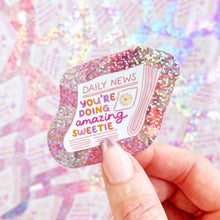 Load image into Gallery viewer, The Rosy Redhead Cute Positive Quote Waterproof sticker