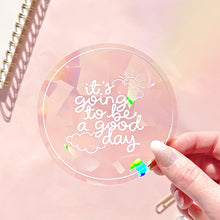 Load image into Gallery viewer, The Rosy Redhead Suncatcher Decal Positive Quote Rainbows