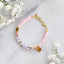 Load image into Gallery viewer, The Rosy Redhead Cute Positive Reminder Bracelet Accessory Be Kind Pink