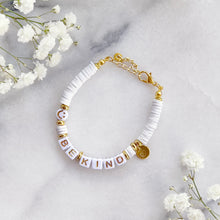Load image into Gallery viewer, The Rosy Redhead Cute Positive Reminder Bracelet Accessory Be Kind White
