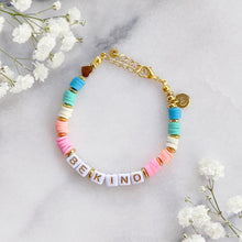 Load image into Gallery viewer, The Rosy Redhead Cute Positive Reminder Bracelet Accessory Be Kind Rainbow