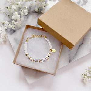 The Rosy Redhead Cute Positive Reminder Bracelet Accessory Be Kind Gift Box
