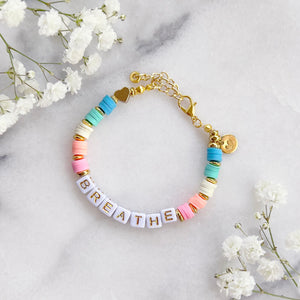 The Rosy Redhead Cute Positive Reminder Bracelet Accessory Breathe Rainbow