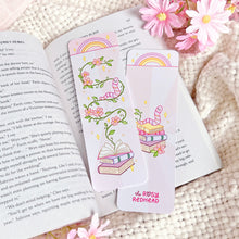 Load image into Gallery viewer, The-Rosy-Redhead-Cute-Whimsical-Bookmark-Bookworm