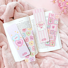 Load image into Gallery viewer, The Rosy Redhead-Bookmark-Cute Pink Candy Heart Love-Book lover-Bundle Set