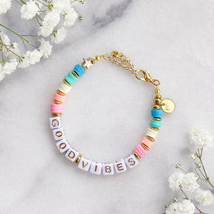 The Rosy Redhead Cute Positive Reminder Bracelet Accessory Good Vibes Rainbow