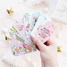 Load image into Gallery viewer, The Rosy Redhead Holiday Gift Tag Variety Pack Cute Christmas