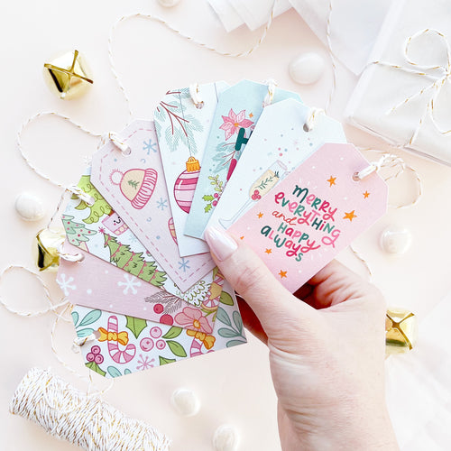 The Rosy Redhead Holiday Gift Tag Variety Pack Cute Christmas