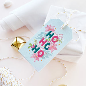 The Rosy Redhead Holiday Gift Tag Cute Christmas