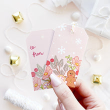 Load image into Gallery viewer, The Rosy Redhead Holiday Gift Tag Cute Sweet Christmas Wishes