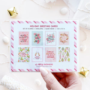 The Rosy Redhead Variety Pack Holiday Greeting Card Cute Christmas