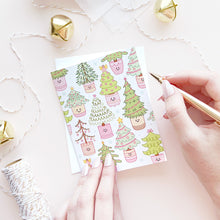 Load image into Gallery viewer, The Rosy Redhead Christmas Tree Holiday Greeting Card Cute Christmas