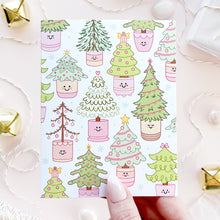 Load image into Gallery viewer, The Rosy Redhead Christmas Tree Holiday Greeting Card Cute Christmas