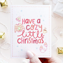 Load image into Gallery viewer, The Rosy Redhead Cozy Christmas Holiday Greeting Card Cute