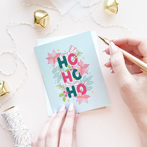The Rosy Redhead Holiday Christmas Greeting Card Cute