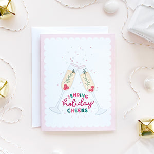 The Rosy Redhead Holiday Cheers Christmas Greeting Card Cute