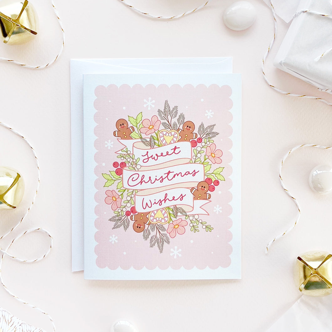 The Rosy Redhead Sweet Christmas Wishes Greeting Card Cute