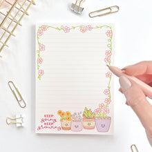 Load image into Gallery viewer, The Rosy Redhead-Cute plant lined notepad stationery