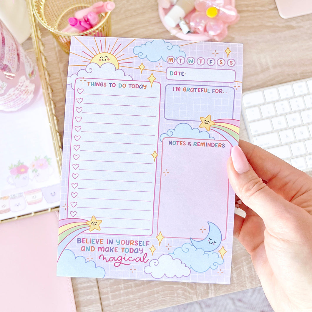 Notepad-Cute-5x7-Daily-Day-Planner-Sun-Moon-Stars