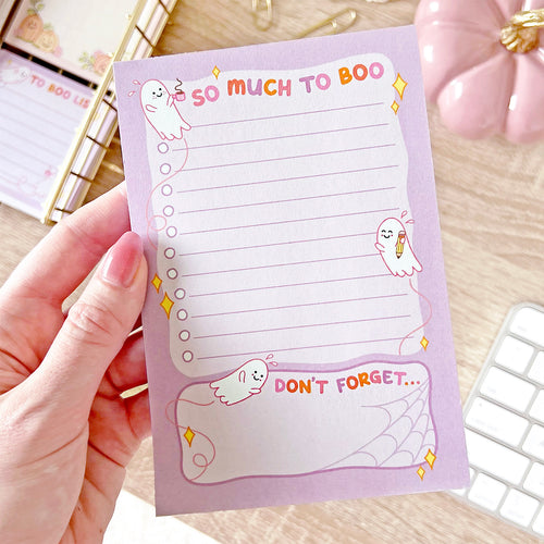 The Rosy Redhead So Much To Boo Spooky Cute Notepad