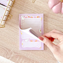 Load image into Gallery viewer, The Rosy Redhead So Much To Boo Spooky Cute Halloween Fall Notepad