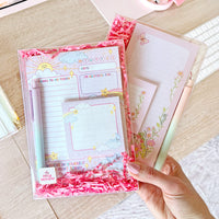 The Rosy Redhead Cute Stationery Notepad Set