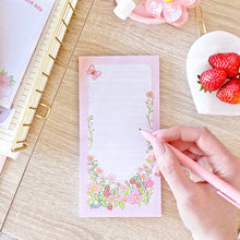 Load image into Gallery viewer, Notepad-Strawberry-Spring-List-Cute-Floral