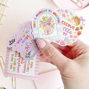 The Rosy Redhead waterproof positive Sticker Bundle