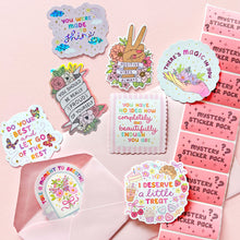 Load image into Gallery viewer, The Rosy Redhead Mystery Sticker Pack Cute Positive Waterproof stickers