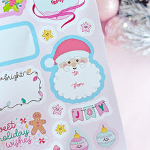 Load image into Gallery viewer, The Rosy Redhead Christmas Peel Stick Gift Labels Cute Holiday stickers Sheet