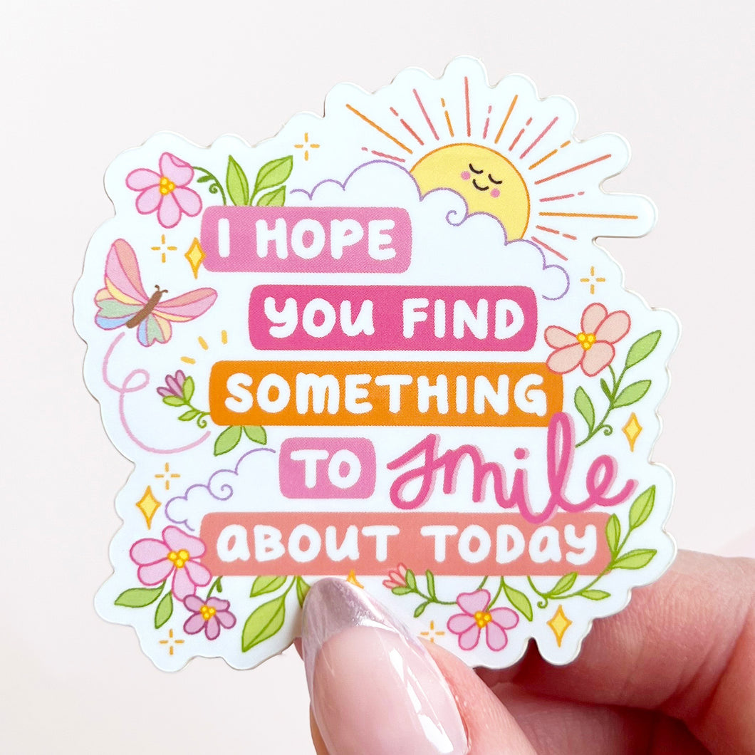 The Rosy Redhead Happy Cute Smile Waterproof Sticker