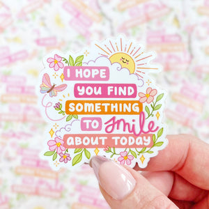 The Rosy Redhead Happy Cute Smile Waterproof Sticker