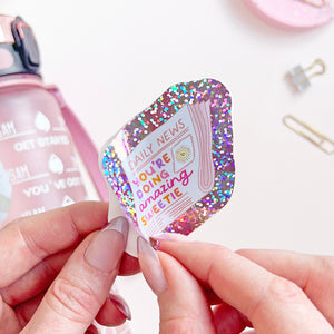 The Rosy Redhead waterproof stickers
