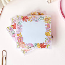 Load image into Gallery viewer, The-Rosy-Redhead-Cute-Fall-Halloween-Floral-Sticky-Note-Notepad