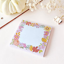 Load image into Gallery viewer, The-Rosy-Redhead-Cute-Fall-Halloween-Floral-Sticky-Note-Notepad