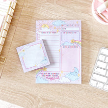 Load image into Gallery viewer, Notepad-Sticky-Notes-Cute-5x7-Daily-Day-Planner-Sun-Moon-Stars