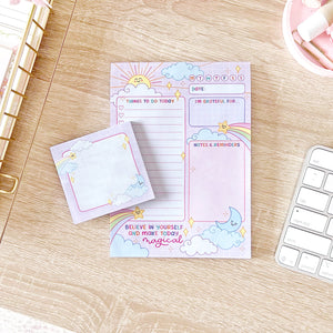 Notepad-Sticky-Notes-Cute-5x7-Daily-Day-Planner-Sun-Moon-Stars