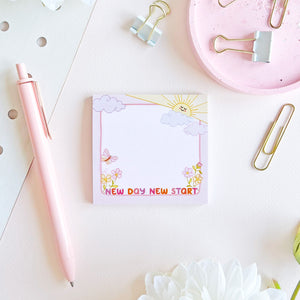 The Rosy Redhead Cute Sticky Notes Pink Stationery Sunshine