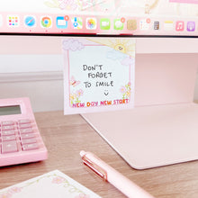 Load image into Gallery viewer, The Rosy Redhead Cute Sticky Notes Pink Stationery Sunshine