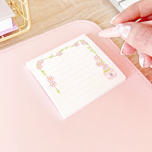 The Rosy Redhead Cute Sticky Notes Stationery Plant