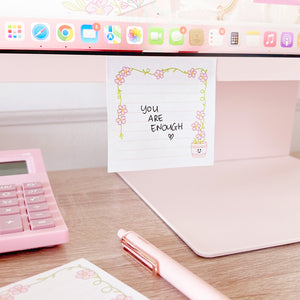 The Rosy Redhead Cute Sticky Notes Stationery Plant