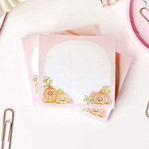 The-Rosy-Redhead-Cute-Fall-Halloween-Pumpkin-Sticky-Note-Notepad
