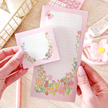 Load image into Gallery viewer, Notepad-Sticky-Note-Strawberry-Spring-List-Cute-Floral