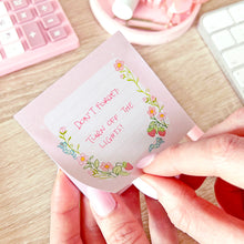 Load image into Gallery viewer, Sticky-Notes-Strawberry-Patch-Cute-Floral-Spring-Stationery