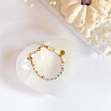 Load image into Gallery viewer, The Rosy Redhead Cute Word Bracelet Thankful Fall