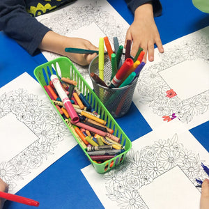The Rosy Redhead Floral Coloring page activity