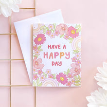 Load image into Gallery viewer, The Rosy Redhead Greeting Card cute floral birthday