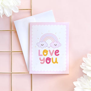 The Rosy Redhead Greeting Card cute love anniversary